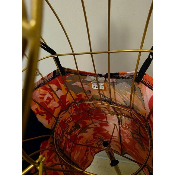 Poet Spaghetti Straps Floral Print Dress Size M Colorful V-Neck - Picture 4 of 16